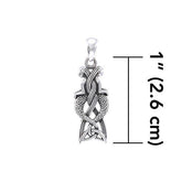 Celtic Mermaid Goddess Sterling Silver Pendant TPD4153 - Pendant